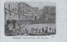 CIVITAVECCHIA - FESTA DI S. FIRMINIA GETTO DELLE ANITRE VG 1913 BELLA FOTO D´EPOCA ORIGINALE 100% - Civitavecchia