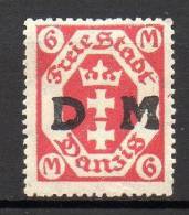 Freie Stadt Danzig - Dienstmarken - 1922 - Michel N° 26 * - Service