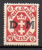 Freie Stadt Danzig - Dienstmarken - 1922 - Michel N° 26 * - Officials