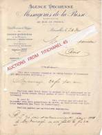 Lettre De 1924 - BRUXELLES - Agence DECHENNE - Messageries De La Presse - Dépot Pour La Belgique Des Grands Quotidiens - Sin Clasificación