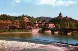 Bellissima  Cartolina Danni 60    " TORINO - Fiume Po E Monte Dei Capuccini  " - Fiume Po