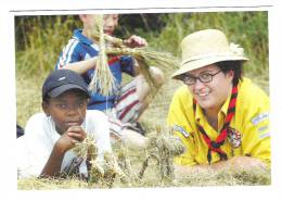 SCOUTISME: Scouts / Guides De France;Camp Mosaique ; Objets En Paille; TB - Pfadfinder-Bewegung