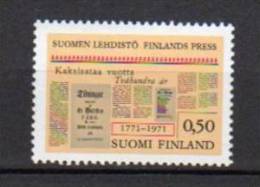 FINLANDE      Neuf **     Y. Et T.  N° 656       Cote: 1,25  Euros - Nuevos