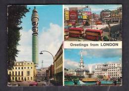 130421 / GREETING FROM LONDON - 1968 TV TOWER , BUS , Great Britain Grande-Bretagne Grossbritannien Gran Bretagna - Ohne Zuordnung