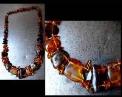 Ancien Collier En Ambre / Vintage Russian Amber Necklace - Ethniques