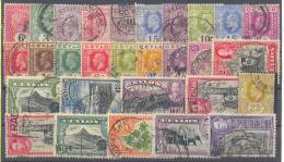 Great Britain Former Colony Ceylon Kings Edward VII,George V & VI USED - Ceylon (...-1947)