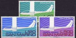 1974 San Marino Posta Aerea 50° Ann. Volo A Vela Nuovo - Airmail