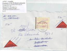 026i: ATM- Ausgabe 31.00 ÖS Mit Bedarfsstempel, Briefnachnahme - Lettres & Documents