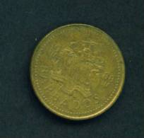 BARBADOS  -  1988  5 Cents  Circulated As Scan - Barbados