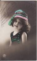 Carte Postale Fantaisie Jeune Fille-Young Girl-Child Woman-Kind-avec Bonnet- VOIR 2 SCANS - - Portretten