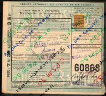 Colis Postaux Bulletin Expédition 7.20fr 3kg Timbre 2.40fr N° 60863 (cachet Gare SNCF NORD St DENIS E.G.V. Et SABLES D´) - Storia Postale