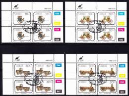 Ciskei - 1989 - Animal-drawn Transport- Full Set Control Blocks CTO - Ciskei