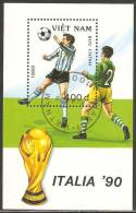 Vietnam 1989 Mi# Block 72 Used - World Cup Soccer Championships, Italy (I) - 1990 – Italien