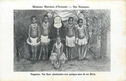 Oceanie- Ref 51- Missions Maristes D Oceanie-  Iles Salomon -tangarare -une Soeur Missionnaire -carte Bon Etat - Salomon