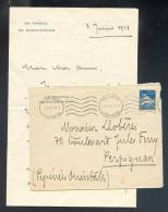 Enveloppe + Lettre 1928 "le Préfet De Constantine" Algérie - Brieven En Documenten