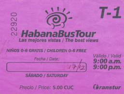 Cuba, La Havane : Ticket HabanaBusTour, Las Mejores Vistas, The Best Views... - World