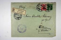 Switserland: Registered Cover 1910 Andelfingen -> Veltheim, Misch Frankatur - Brieven En Documenten