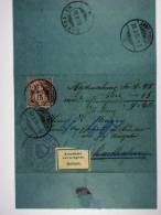 Switserland:  Nachname Brief 1894 Andelfingen Annahme Verweigert / Refúse - Covers & Documents