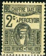 TUNISIA, TUNISIE, PROTETTORATO FRANCESE, FRENCH PROTECTORATE, SEGNATASSE, 1923,  NUOVO (MLH*), Scott J13, Mi P38, YT T38 - Unused Stamps