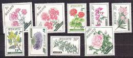 Q5352 - MONACO Yv N°514/22 ** Fleurs - Nuevos