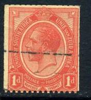 South Africa 1913 George V 1d Scarlet Coil Stamp, Imperforate At Sides, Used - Used Stamps