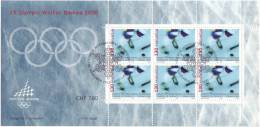 Jeux Olympiques Torino 2006, Comité Intern. Olympique De Lausanne, Timbres De Service, Feille De 6. FDC 2005 - Hiver 2006: Torino