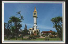 Malaysia Old Post Card 1990 Unique Clock Tower Kota Bharu, Kelantan Which Islamic Influence - Maleisië