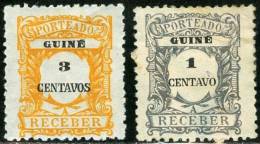 GUINEA PORTOGHESE, COLONIA PORTOGHESE, PORTUGUESE COLONY, 1921, FRANCOBOLLI NUOVI (MLH*), Scott J31,J33 - Guinée Portugaise