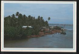 Malaysia Old Post Card 1990 Fishing Village In Duyung Island Kuala Terengganu - Malaysia