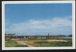 Malaysia Old Post Card 1990 Sultan Mahmud New Bridge Kuala Trengganu Terengganu - Maleisië