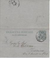 Carte Lettre 5 Cent De Turin Le 19 12 1996 Pour Turin. Port Local - Stamped Stationery