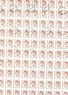 POLOGNE  Feuille De 100  Timbres 0.60 Zloty  Oblitérés - Hojas Completas