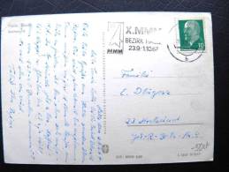 Card Sent In Germany DDR , MMM, Landscape Ship - Brieven En Documenten