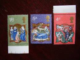 GB 1970 CHRISTMAS Issue 25th.November  MNH Full Set Three Stamps To 1s6d. - Unused Stamps