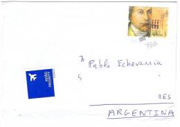 2012 Cover From Portugal To Argentina - Lettres & Documents