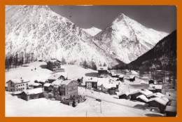 Saas Fee 1790 M Almagelhorn Suisse Village Sous La Neige Valais Viège Saas Grund Carte Photo Signé Gyger & Klopfenstein - Saas-Grund