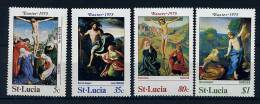 S	Ste Lucie ** N° 368 à 371 - Pâques. Tableaux - St.Lucia (1979-...)