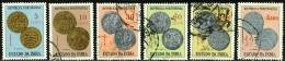 INDIA PORTOGHESE, PORTUGUESE INDIA, PORTUGUESE COLONY, 1959, FRANCOBOLLI USATI, Afinsa 505,506,508,511,517,518 - Inde Portugaise