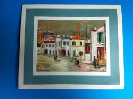 TRES JOLIE CARTE DOUBLE PARIS MAURICE UTRILLOV 18.50 X15.50 Tres Bon Etat Non Ecrite - Utrillo