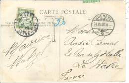 Ta 31 Sur Cpa La Chute Du Doubs (suisse) Affranchie N°115 - 1859-1959 Briefe & Dokumente