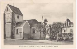 CPA BURES SUR YVETTE - L'EGLISE ET LA MAIRIE - Bures Sur Yvette