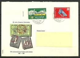 SUISSE N° 537 + 851 Sur Lettre - Lettres & Documents