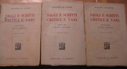 LIBRO  - SAGGI E SCRITTI CRITICI E VARI VOLUME  SECONDO - TERZO - QUARTO - Alte Bücher