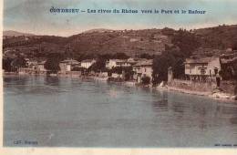 69 CONDRIEUX - Les Rives Du Rhône Vers Le Port Et Le Rafour - Condrieu