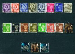 WALES - Regional Issues  19 Different Stamps As Scan - Wales