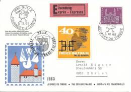 1965 Tag Der Briefmarke Bulle Express - Lettres & Documents