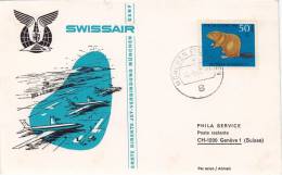 GENEVE  /  MUNCHEN   - Cover _ Lettera - SWISSAIR - First Flight Covers
