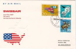 ZURICH  /  JAMAICA  - Cover _ Lettera   _  SWISSAIR - First Flight Covers