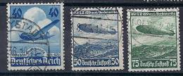 Reich - Poste Aérienne YT N°54 + 55-56 Obl. / Deutsches Reich Luftpost Mi.Nr. 603 + 606-607 Gestempelt - Airmail & Zeppelin