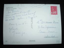 CP TP MARIANNE DE BEQUET 0,50F TP CARNET OBL. MEC. 17-8-1974 LE MOULE (971 GUADELOUPE) - 1971-1976 Marianne Of Béquet